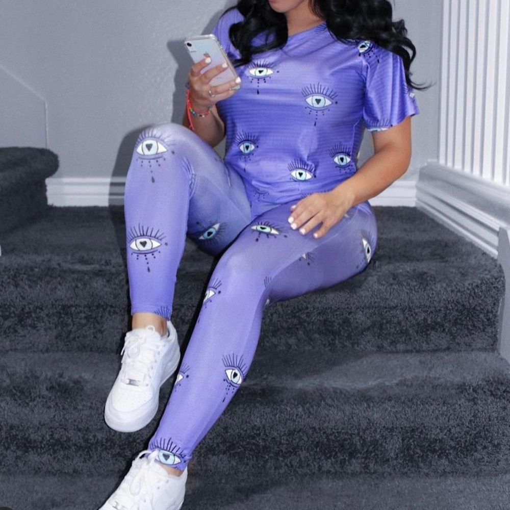 Evil eye print 2 piece set 🧿